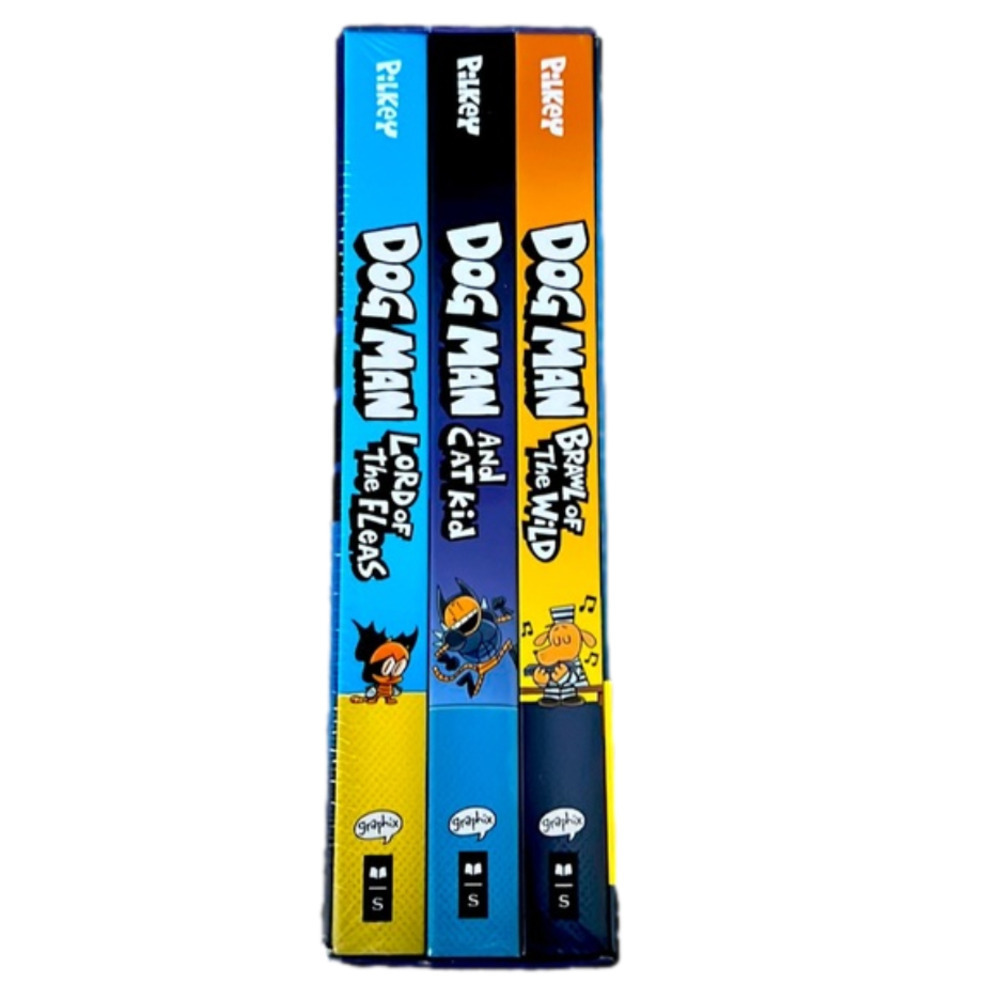 Dog Man Lot - Three Graphic Novels Books by Dave Pilkey